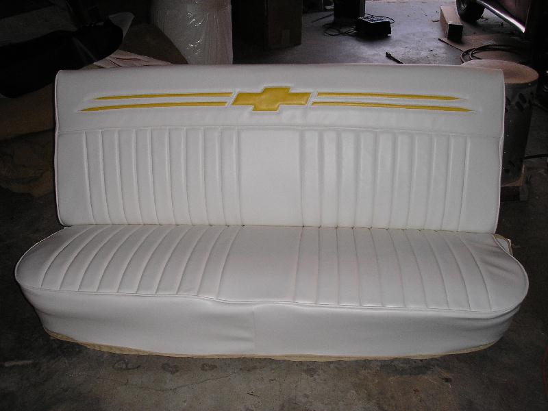 75 Chevy Truck Bow Tie Seat Cover