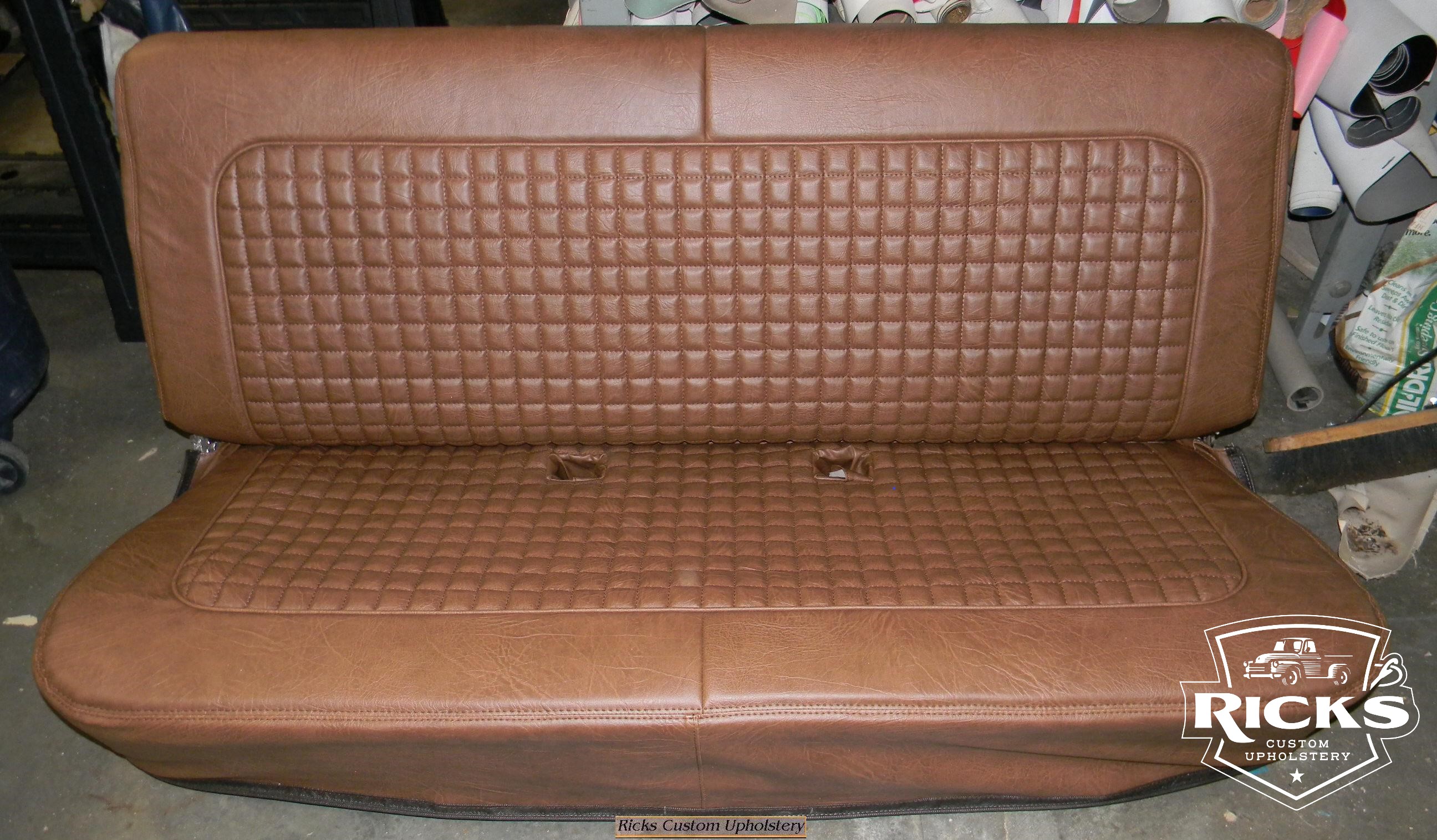 Truck Seat Covers, Brown Leather Bench Seat Truck