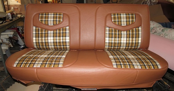 72 Plaid Bench seat covers