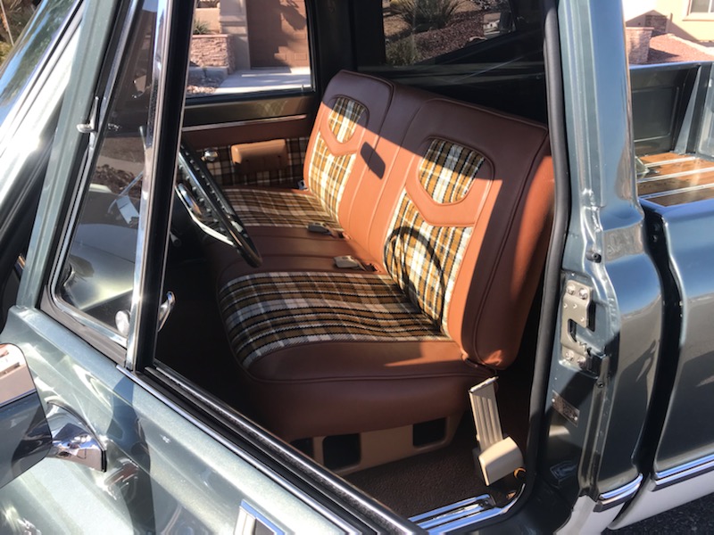 72 Plaid Bench seat covers