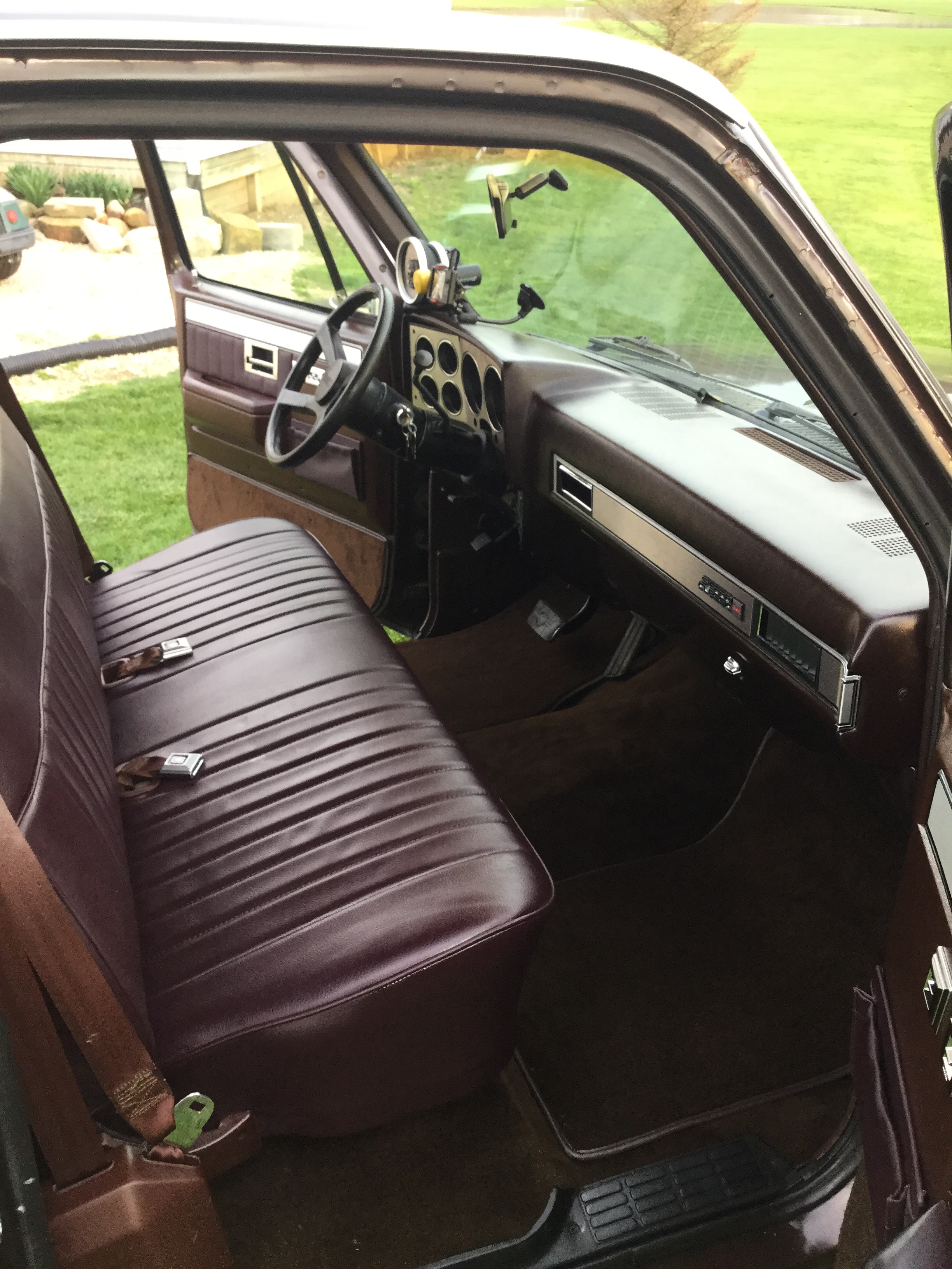 84 Chevy truck interior